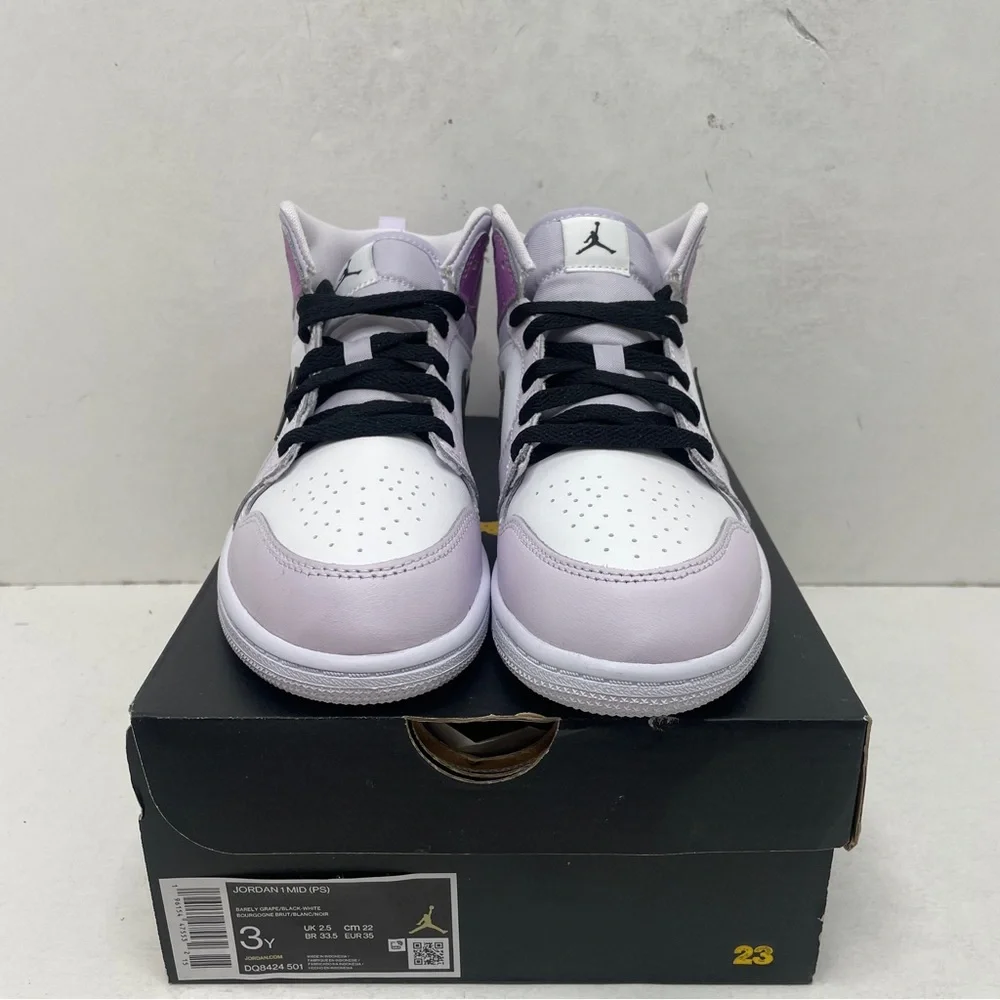 Nike Air Jordan 1 Retro Mid PS “Barely Grape” 2023 - Picture 2 of 4